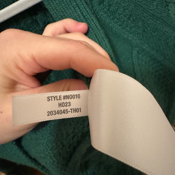 Madewell Cable-Knit Cropped Cardigan in Varsity Green - Picture 5 of 7